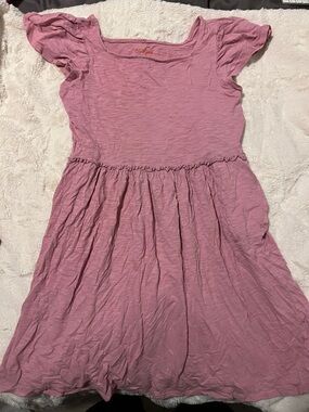 Cat & Jack Mauve Pink Flutter Sleeve Everyday Dress